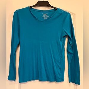 Faded Glory Women's Teal Long Sleeve Top